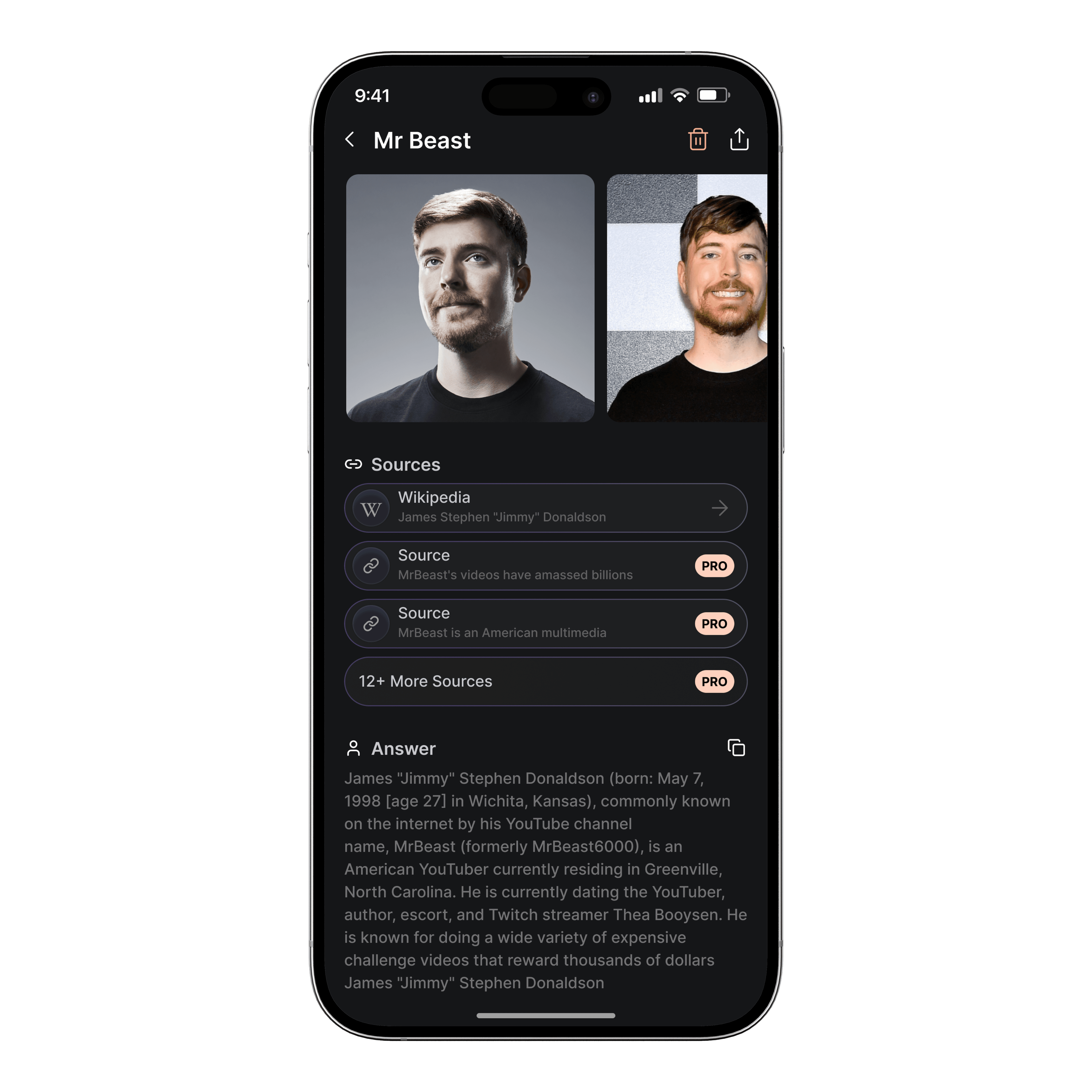 ClarityCheck AI deep search interface